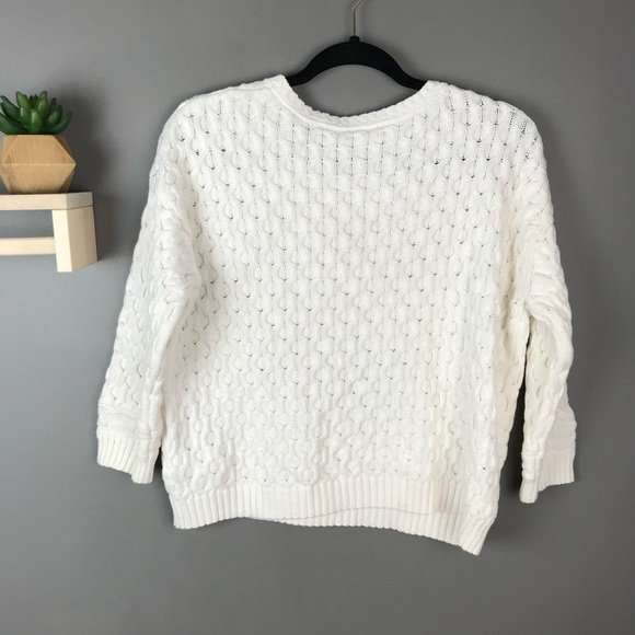 H&M L.O.G.G. knit sweater white size‎ xs - Picture 2 of 5